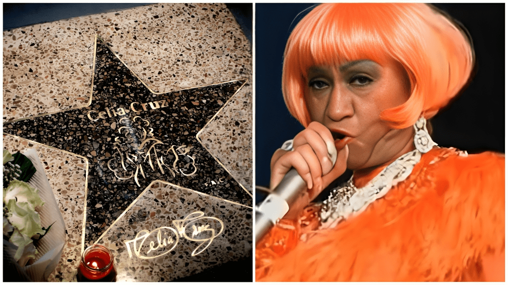 Celia Cruz tiene su estrella en el Paseo de la Fama de la Fábrica de Arte Cubano en La Habana.